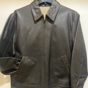 Distressed Retro Brown Reversible Men's Leather Jacket By Whet Blu - New